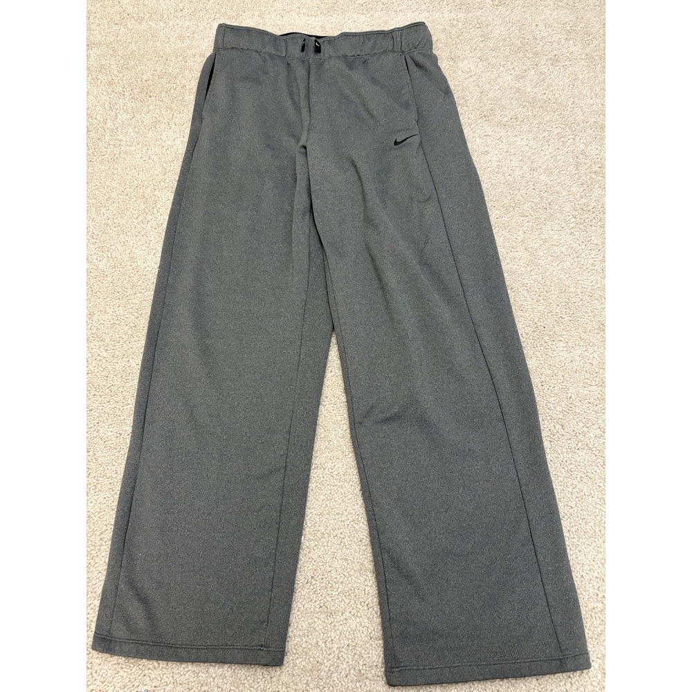 Women's Nike Gray Athletic Workout Sweatpants Drawstrings Size Medium
